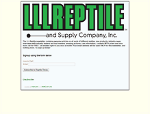 Tablet Screenshot of list.lllreptile.com