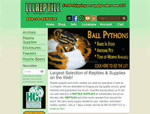Tablet Screenshot of lllreptile.com